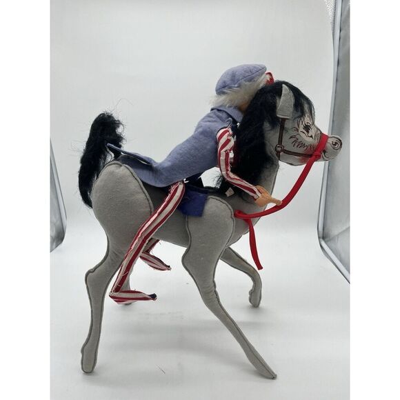 Annalee Dolls 70’s Vintage 18” Yankee Doodle Dandy On 18” Horse Sold As Is TAG - Picture 2 of 7